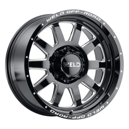 Weld Off-Road W102 20X9.0 Stealth 6X135 6X139.7 ET13 BS5.50 Negro brillante MIL 106.1