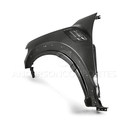 Anderson Composites Guardabarros de fibra de carbono Ford Raptor tipo OE 17-18 con rejillas de ventilación