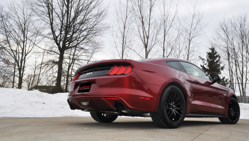 Corsa 15-17 Ford Mustang GT Kit de puntas de PVD negro de entrada de 3,0 pulgadas/salida de 4,5 pulgadas (solo para escape Corsa)