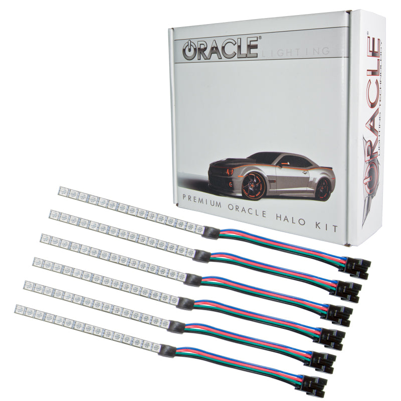 Oracle 15-17 Ford Mustang V6/GT/Shelby DRL Upgrade w/ Halo Kit - ColorSHIFT w/o Controller
