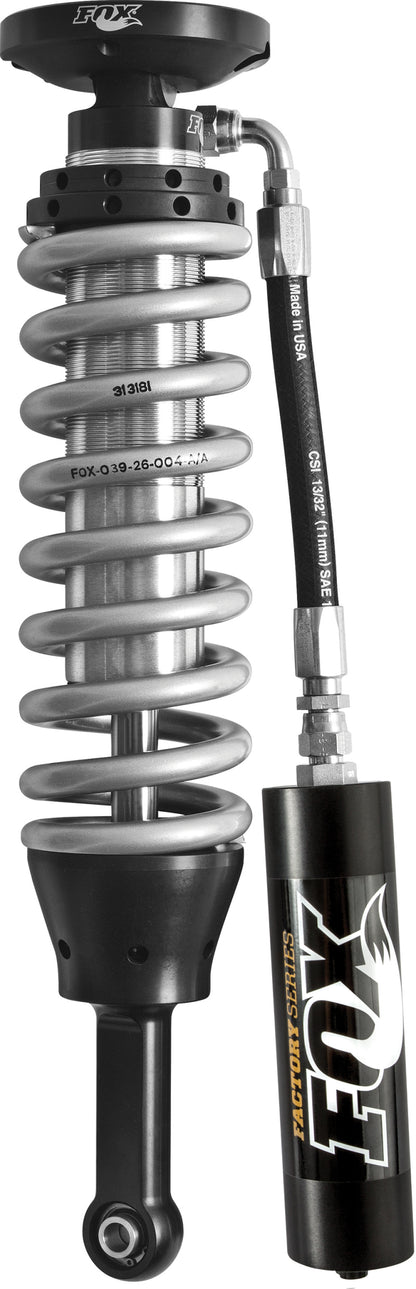 Fox 2009 F-150 2.5 Factory Series 5.45in. Remote Reservoir Coilover Shock Set - Black/Zinc