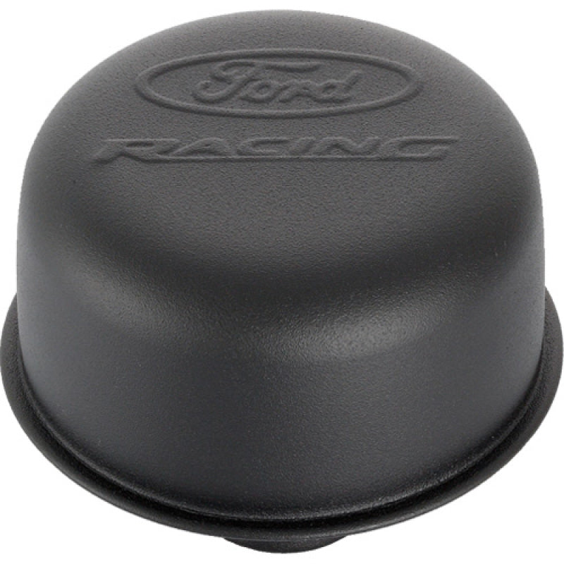 Ford Racing Black Crinkle Finish Breather Cap w/ Ford Racing Logo - Twist Type