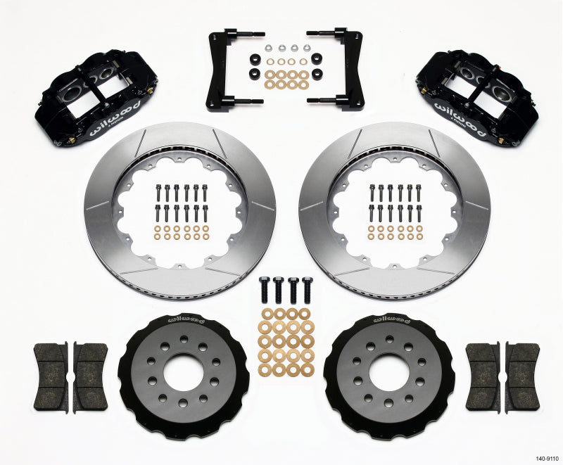 Wilwood Narrow Superlite 6R Kit de sombrero delantero 14.00 pulgadas Mustang 2005-2014