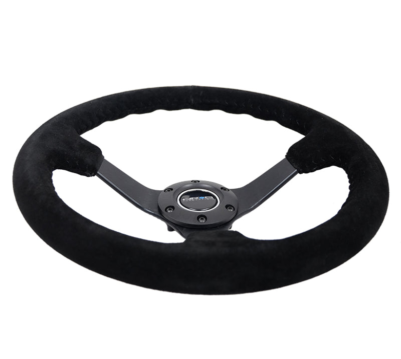 350MM DEEP DISH STEERING WHEEL LEATHER SOLID SPOKE – NRG Innovations