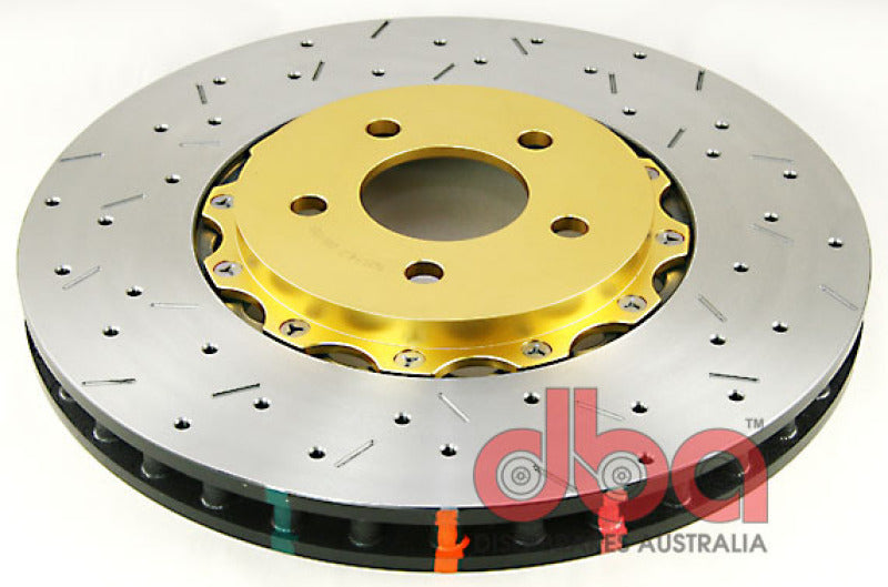 DBA 05-10 Mustang GT V8 Shelby Edition Rotor delantero perforado y ranurado Serie 5000 de 2 piezas ensamblado con