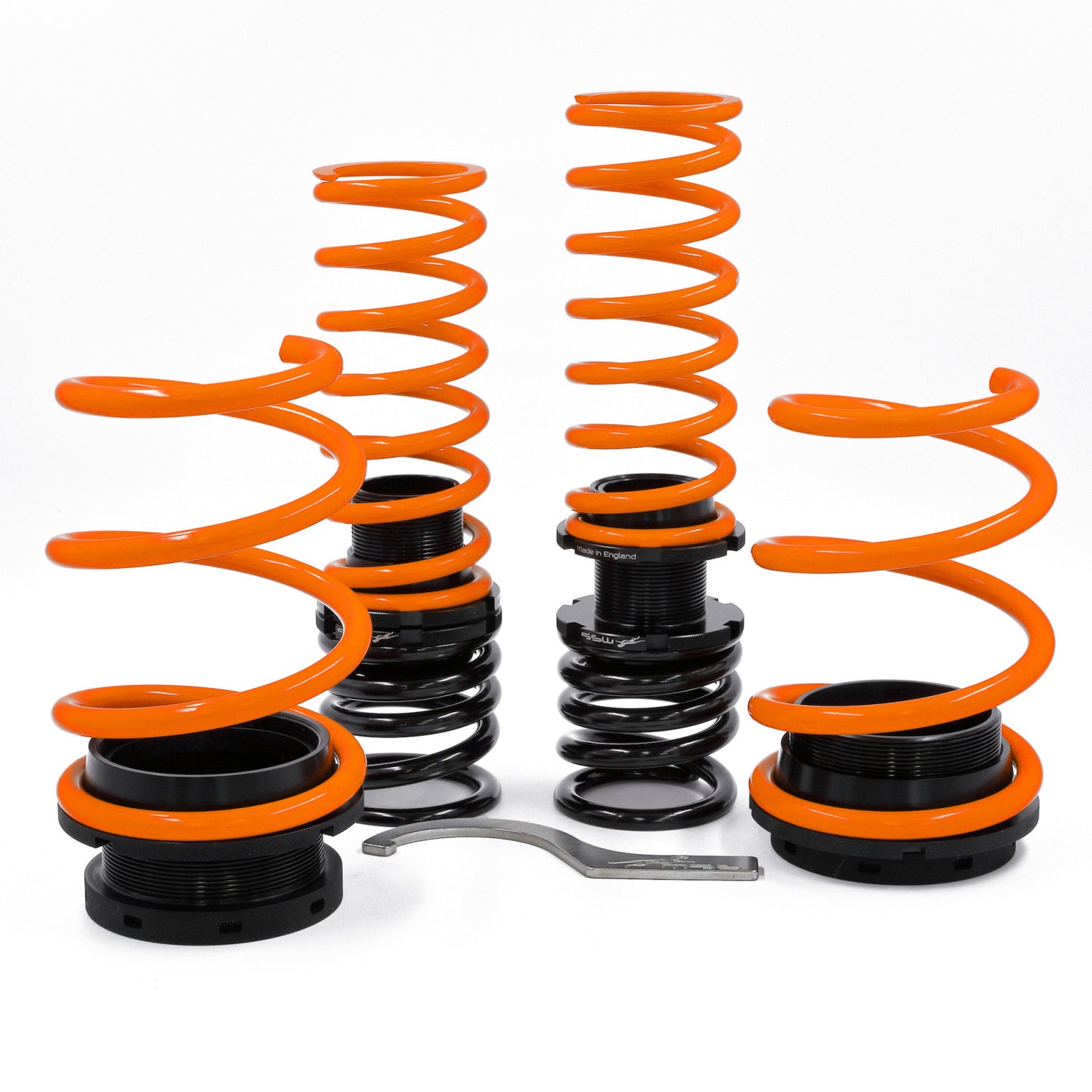 MSS Ford Gen6 Mustang GT Cabriolet V8 & V6 Ecoboost Passive Lowering Springs Adjustable Suspension Kit - Sport Series