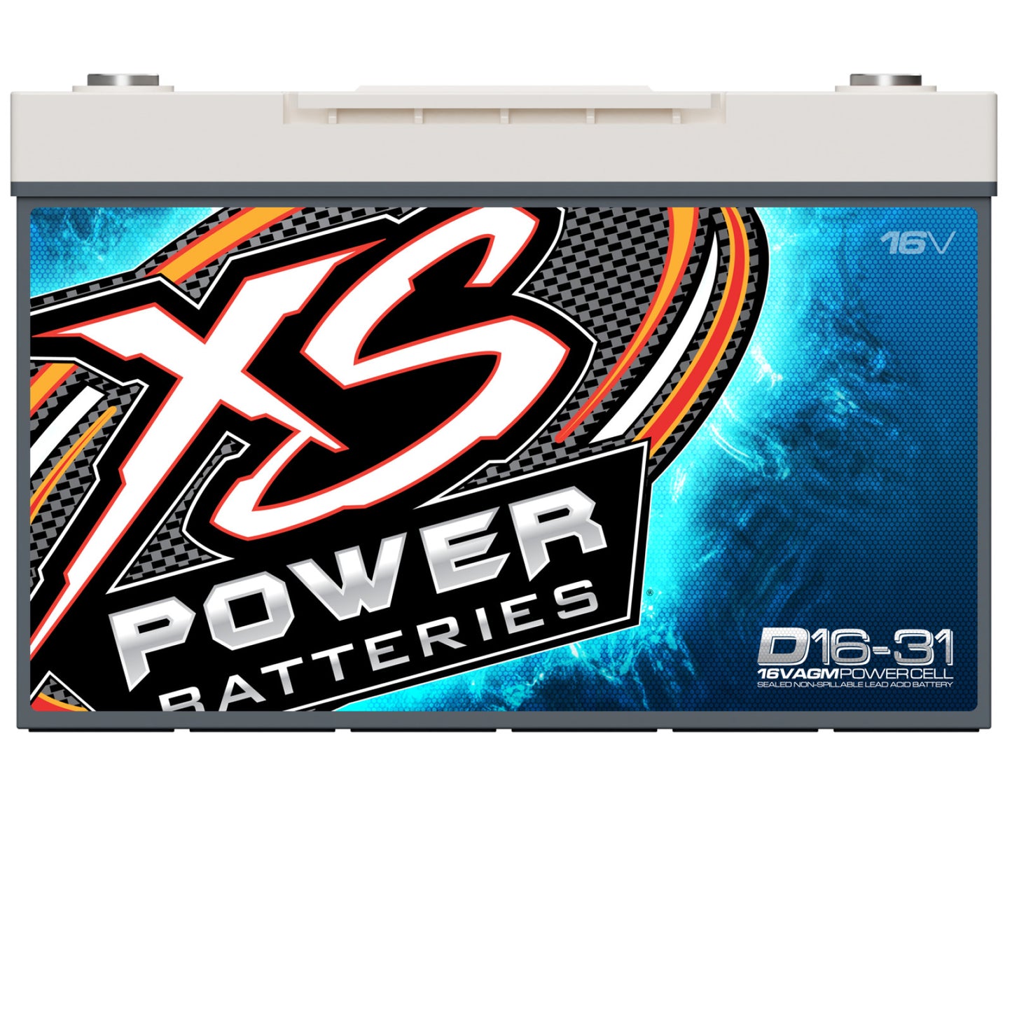 XS Power Batteries 16V AGM Batteries - 3/8" Stud Terminals Included 5000 Max Amps