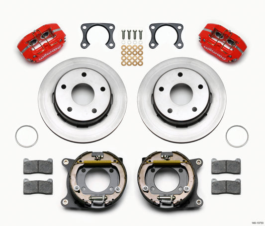 Wilwood Dynapro Lug Mount P/S Kit de freno de estacionamiento rojo Big Ford 2.00 pulgadas Off Bronco 5 x 5.50