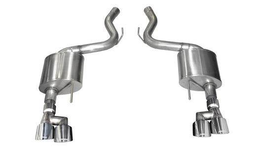 Corsa 18-22 Ford Mustang V8 5.0L 3in Axle-Back Dual Rear Exit w/ 4in Polished Pro-Series Tips