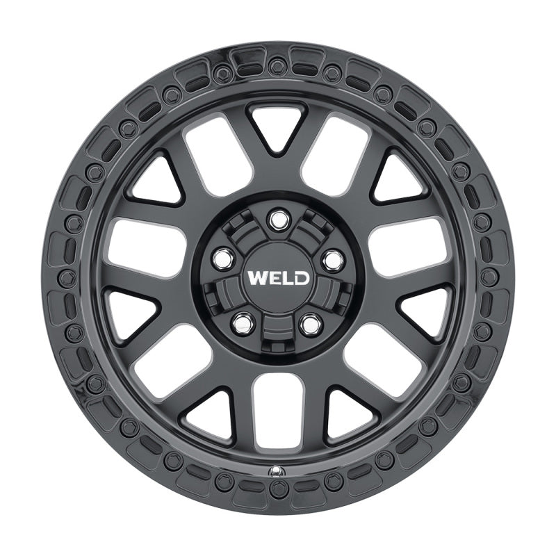 Weld Off-Road W104 17X10 Cinch 6X135 6X139.7 ET-25 BS4.50 Negro Satinado / Negro Brillo 106.1