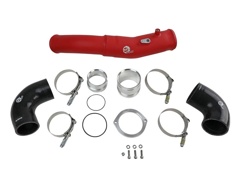 aFe 2020 Toyota Supra 3.0L 3in Red Intercooler Tube - Hot