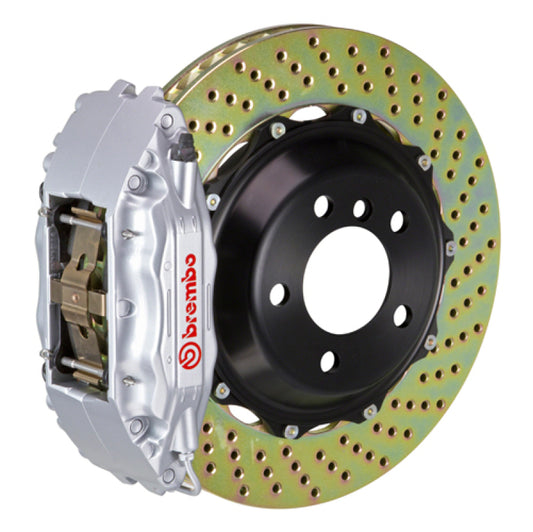 Brembo 94-04 Mustang (SN95) Front GT BBK 6 Piston Cast 355x32 2pc Rotor Drilled-Silver