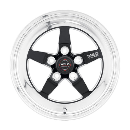 Soldar S71 15x8.33 / 5x4.75 BP / 4.5in. Rueda BS Black (almohadilla mediana) - Sin bloqueo de talón