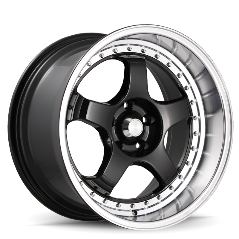 Konig SSM 18x10 5x114.3 ET15 Gloss Black w/ Machined Lip