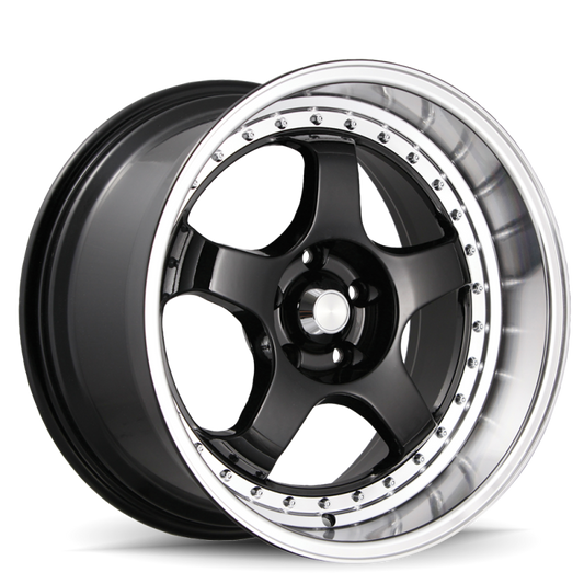 Konig SSM 18x10 5x114.3 ET15 Gloss Black w/ Machined Lip