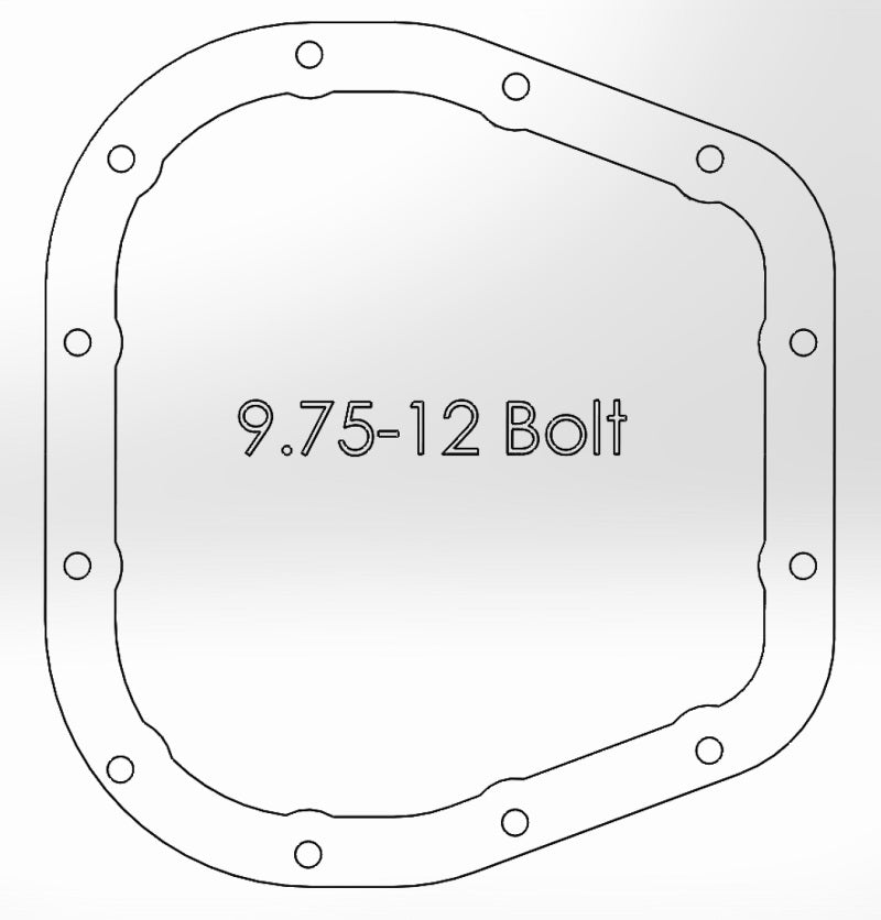 Cubierta del diferencial trasero eléctrico aFe (mecanizada) 12 pernos 9.75 pulg. 11-13 Ford F-150 EcoBoost V6 3.5L (TT)