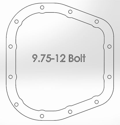 Cubierta del diferencial trasero eléctrico aFe (mecanizada) 12 pernos 9.75 pulg. 11-13 Ford F-150 EcoBoost V6 3.5L (TT)