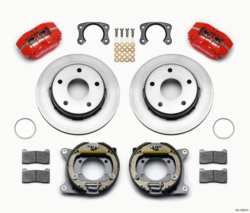 Wilwood Dynapro Lug Mount P/S Kit de freno de estacionamiento Rojo Big Ford Nuevo 2.38in Off Bronco 5 x 5.50