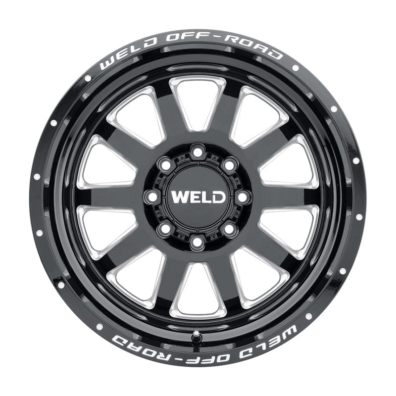 Weld Off-Road W102 20X9.0 Stealth 6X135 6X139.7 ET13 BS5.50 Negro brillante MIL 106.1