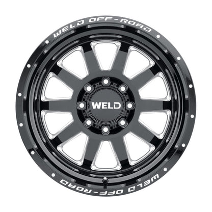 Weld Off-Road W102 20X9.0 Stealth 6X135 6X139.7 ET13 BS5.50 Negro brillante MIL 106.1