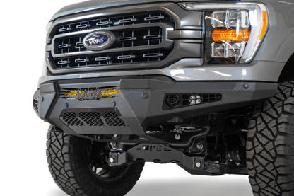 Addictive Desert Designs Parachoques delantero HoneyBadger para Ford F-150 2021 con aro superior