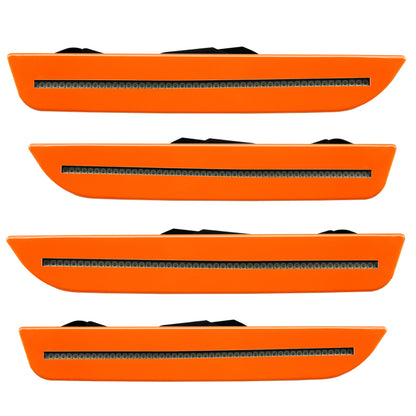 Oracle 10-14 Ford Mustang Concept Sidemarker Set - Tintado - Naranja de competición (CY)