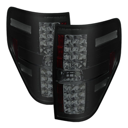 Spyder Ford F150 09-14 Luces traseras LED negro ahumado ALT-YD-FF15009-LED-BSM