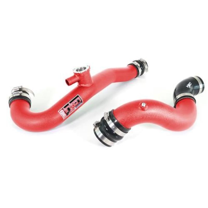 Injen 15-19 Ford Mustang 2.3L EcoBoost Aluminum Intercooler Piping Kit - Wrinkle Red