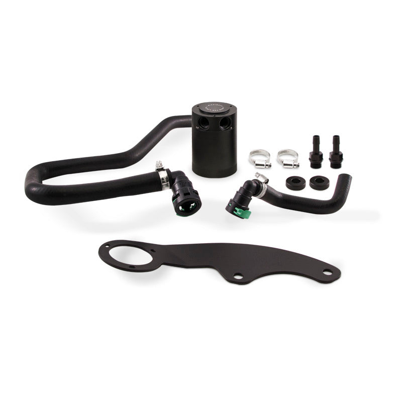 Mishimoto 11-14 Ford Mustang GT Baffled Oil Catch Can Kit - Black