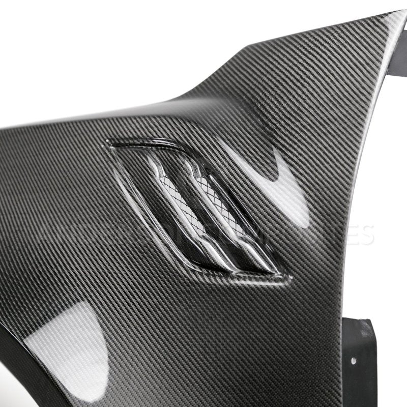Anderson Composites Guardabarros delanteros de fibra de carbono tipo ancho para Ford Raptor 17-18 (par)