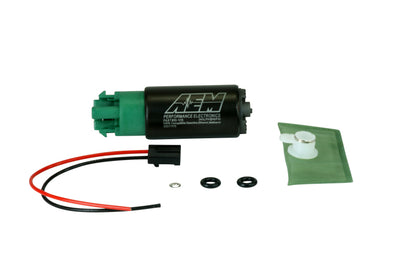 Kit de bomba de combustible AEM 340LPH de 65 mm con ganchos de montaje - Compatible con etanol