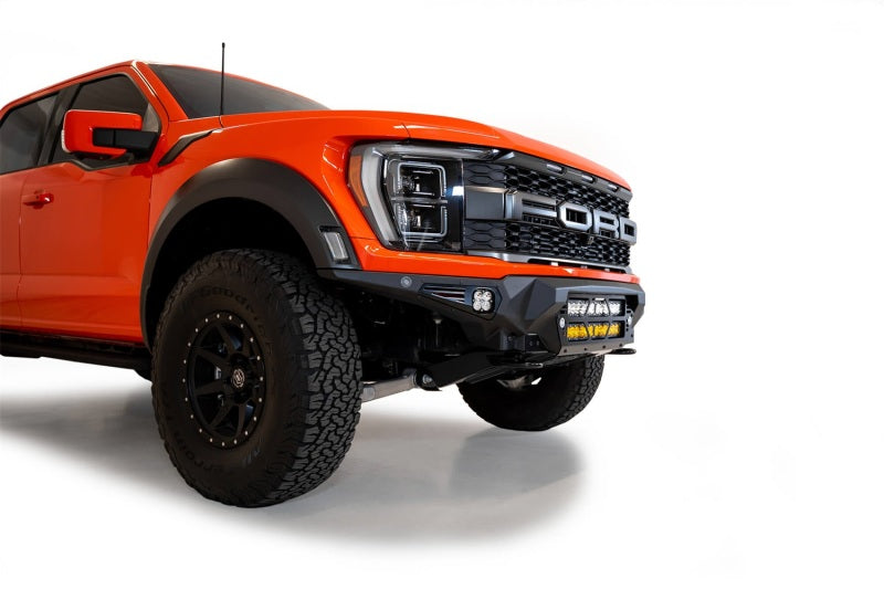 Addictive Desert Designs Parachoques delantero Ford Raptor Bomber 2021+ con soportes LED dobles de 20 PULGADAS