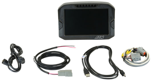 Pantalla digital de fibra de carbono AEM CD-7 Logging Race Dash (solo entrada CAN)