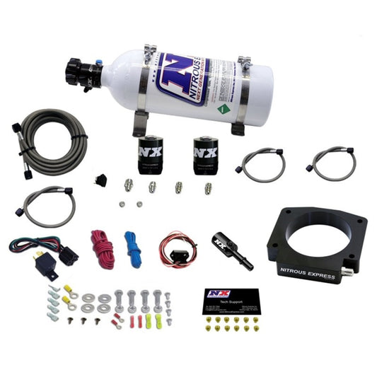 Nitrous Express 15-17 Ford Mustang GT350 5.2L Kit de placa nitrosa con botella de 5 lb