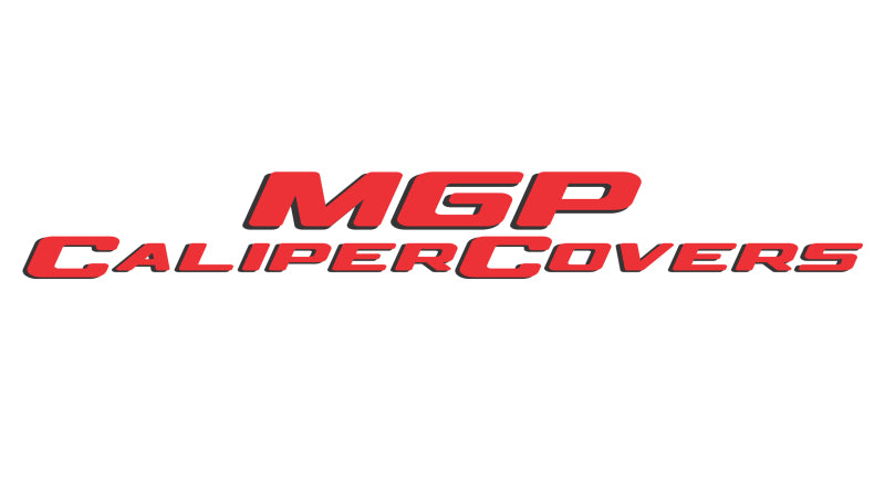 MGP 4 Caliper Covers Engraved Front & Rear Oval Logo/Ford Yellow Finish Black Char 2008 Ford F-150