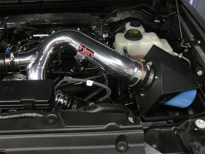 Injen 12-13 Ford F-150 V6 3.5L Eco Boost Kit de admisión de ariete corto para motor (incluye protector térmico)