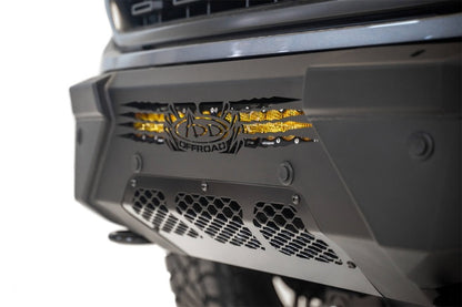 Addictive Desert Designs Parachoques delantero HoneyBadger para Ford F-150 2021 con aro superior