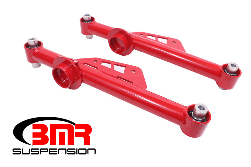 BMR 79-98 Fox Mustang Non-Adj. Lower Control Arms w/ Spherical Bearings - Red