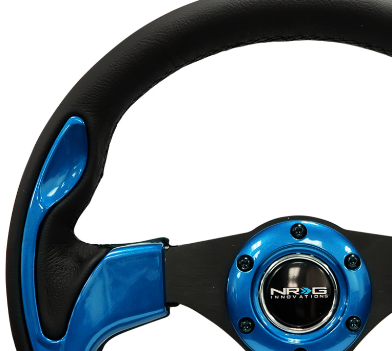 Volante reforzado NRG (320 mm) negro con borde azul