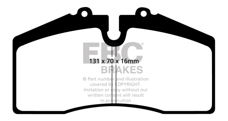 EBC 05+ Ford Saleen Mustang Brembo front calipers Bluestuff Front Brake Pads