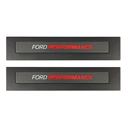 Ford Racing 15-17 Ford Mustang Performance Juego de placas de umbral