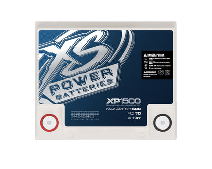 Baterías XS Power Baterías suplementarias serie AGM XP de 12 V - Pernos de terminal M6 incluidos 1500 amperios máximos