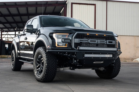 Addictive Desert Designs 17-18 Ford F-150 Raptor Venom R Parachoques delantero con soporte de cabrestante