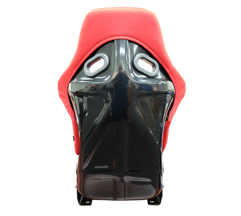 Asiento envolvente NRG FRP (tela roja) - Grande