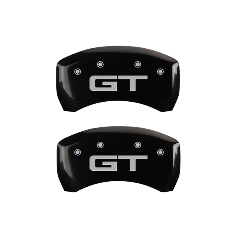 MGP Rear set 2 Caliper Covers Engraved Rear 2015/GT Black finish silver ch