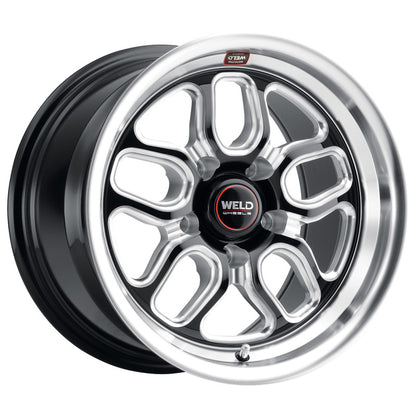 Weld S152 15X10 Laguna Drag 5X115 ET22 BS6.4 Negro brillante MIL Dia 78.1