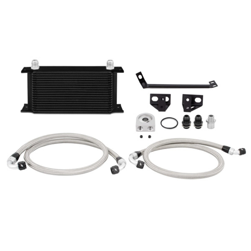 Kit de enfriador de aceite no termostático Mishimoto 15 Ford Mustang EcoBoost - Plata