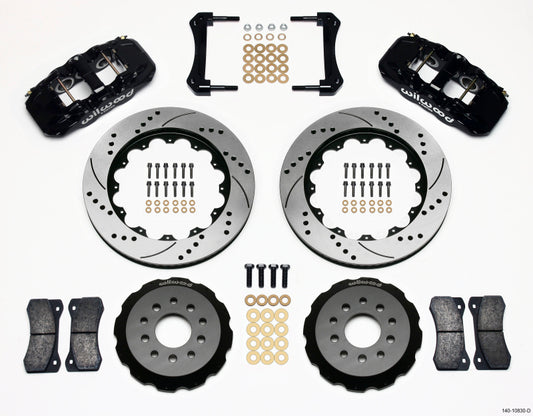 Wilwood AERO6 Kit de sombrero delantero 14.00 Perforado 2005-2014 Mustang