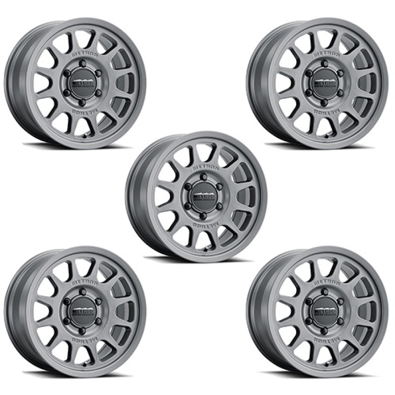 Ford Racing 21-23 Bronco (Excl Bronco Raptor) 17x8.5 Método Kit de ruedas gris mate