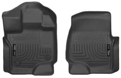 Husky Liners 15 Ford F-150 Super/Super Crew Cab WeatherBeater Black Front Floor Liners